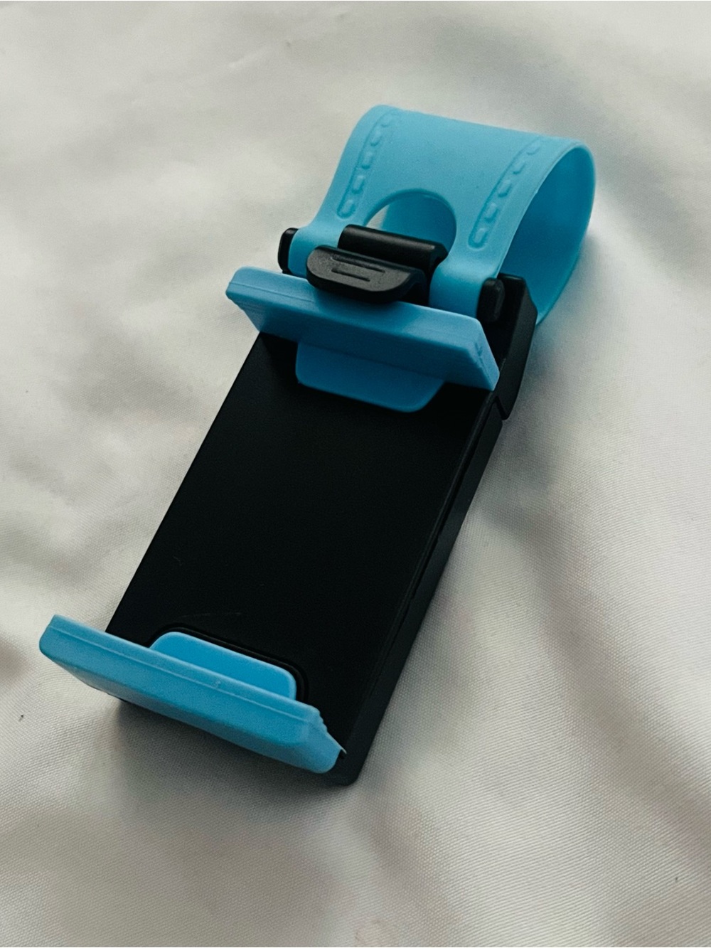 Universal Blue Silicone Car headrest and steering wheel Phone Mount Holder